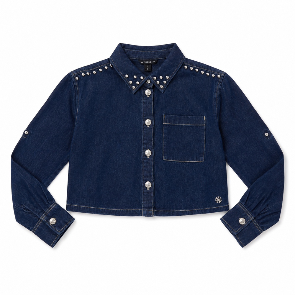 Camicia denim strass