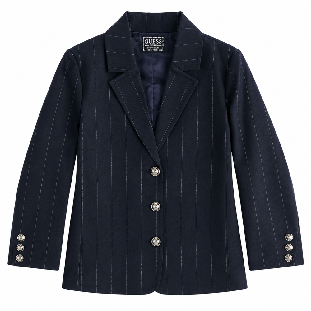 Giacca gessata lurex
