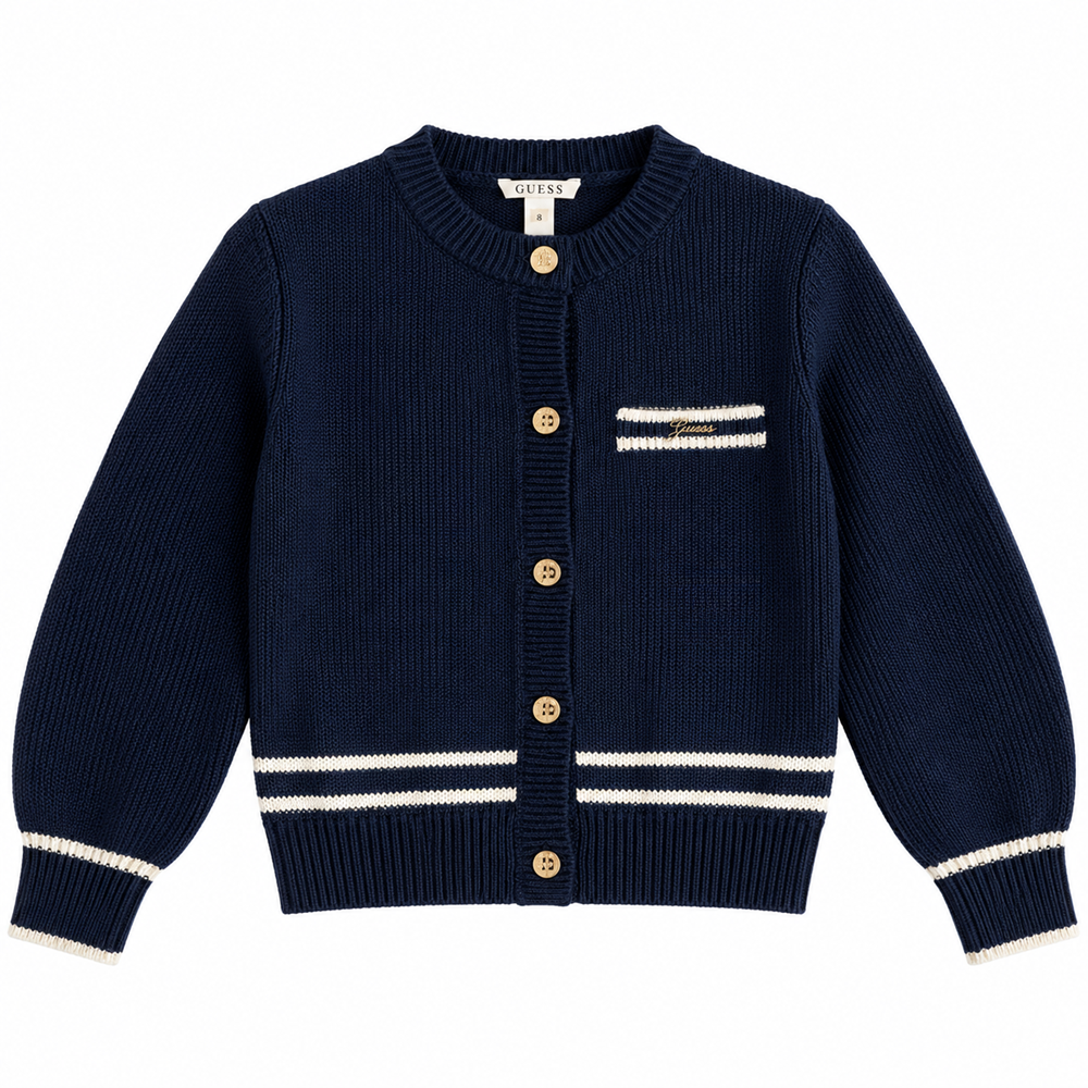 Cardigan finto taschino