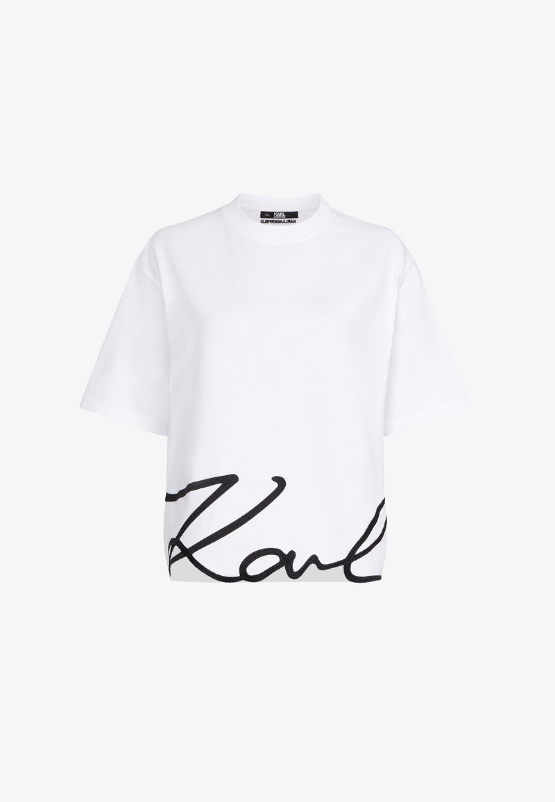 t-shirt fondo ricamato