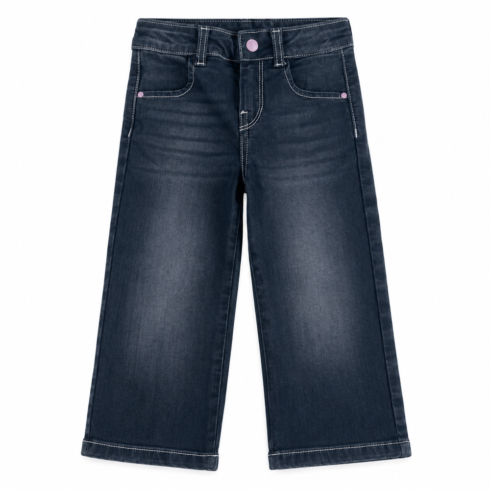 Jeans logo strass