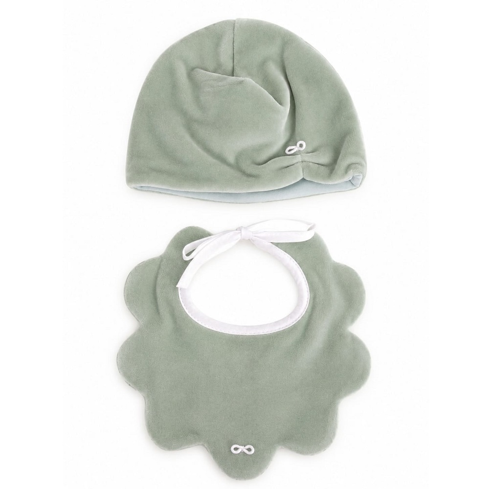 set cappello con bavetta
