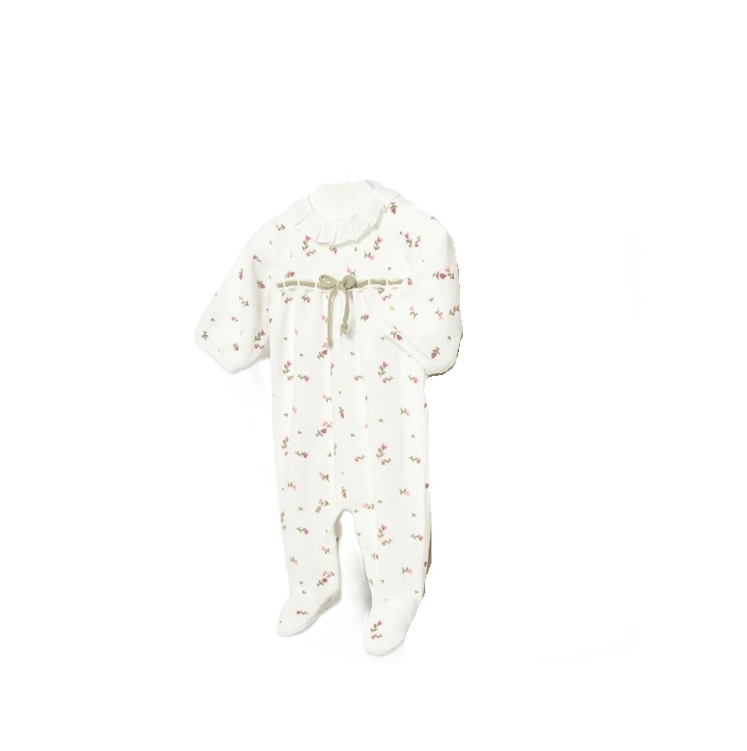 Tutina ciniglia fiori/pois