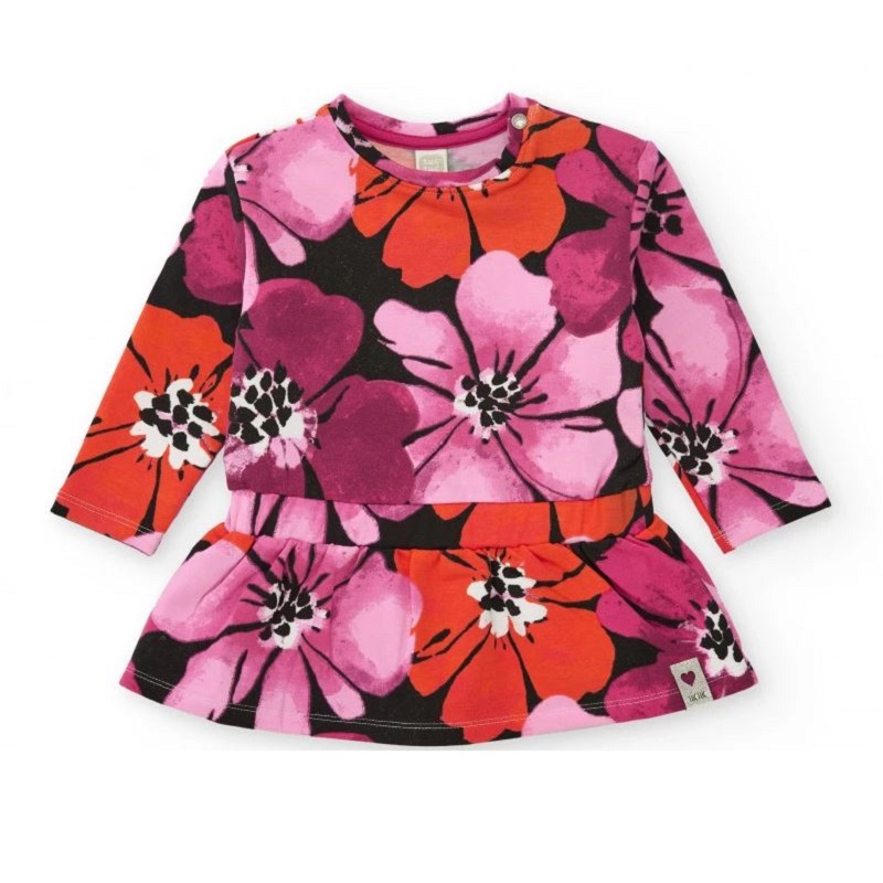 vestito felpa fiori