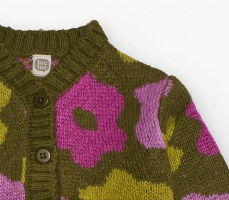 Cardigan fiori