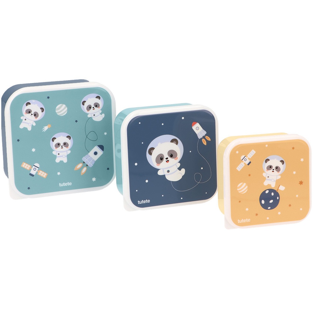 3 Scatoline Snack Tutete Pandas in Space