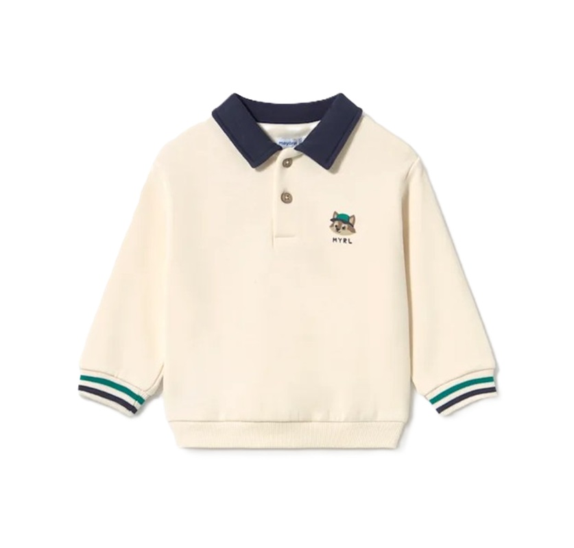 Felpa stile polo 