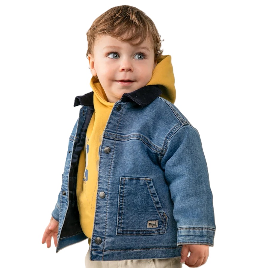 Giubbino denim imbottito