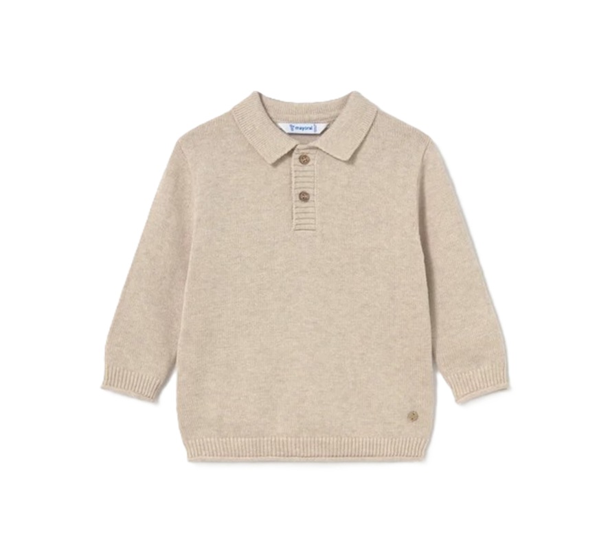 Maglione colletto polo