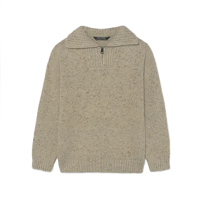 Maglione colletto con cerniera