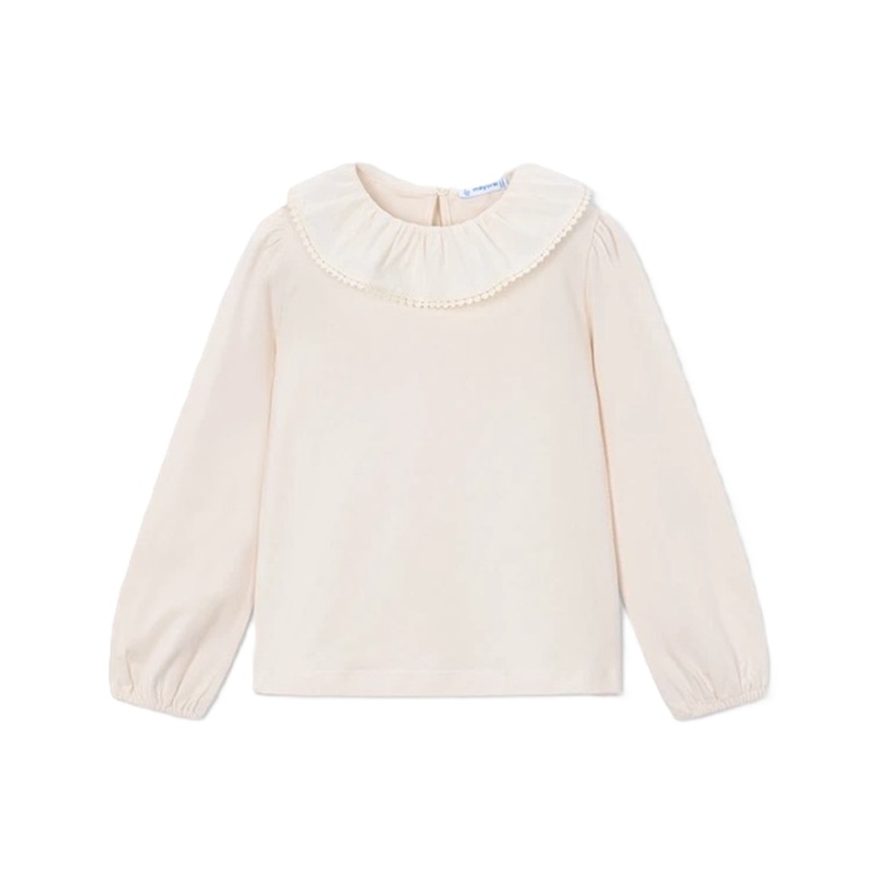 Blusa colletto volant 