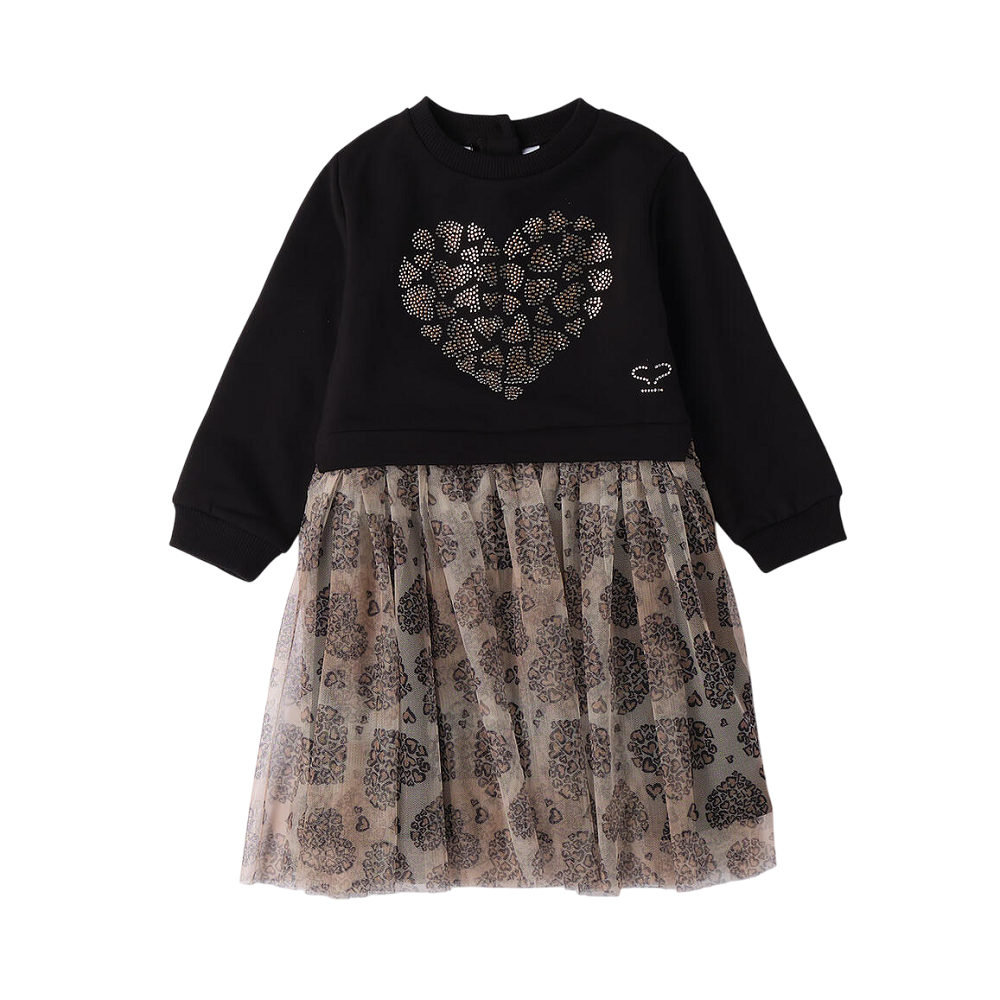 vestito cuore maculato