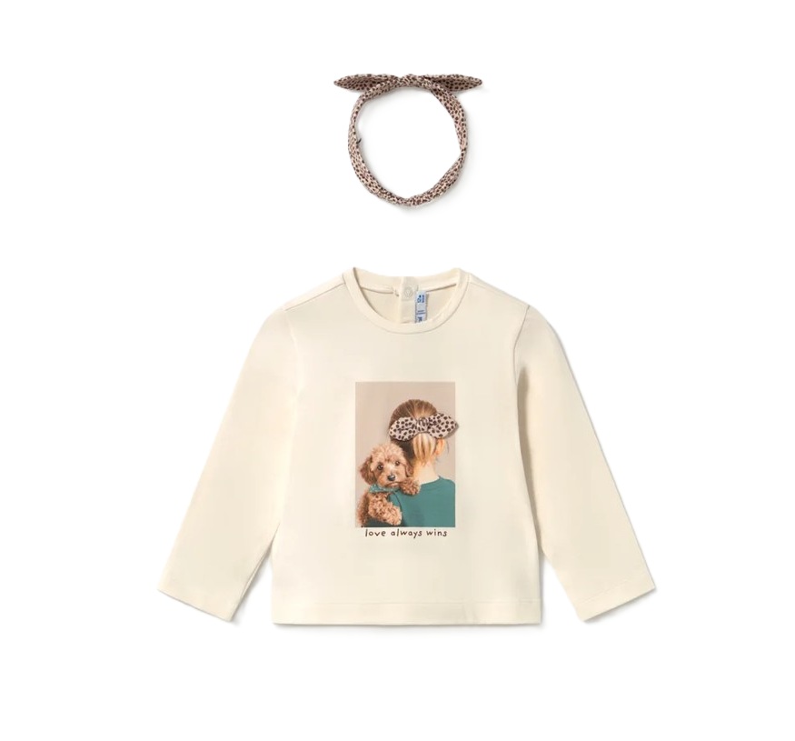 T-shirt con fascia