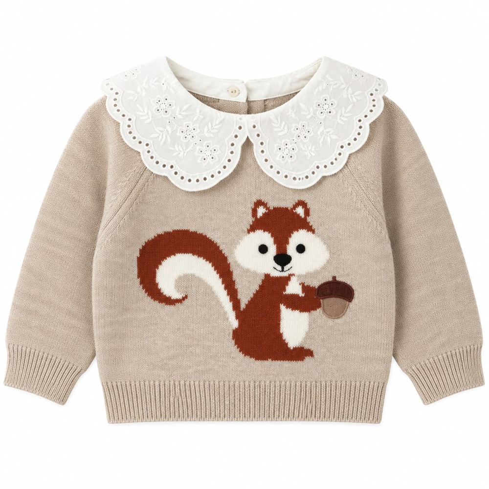 Pullover con colletto