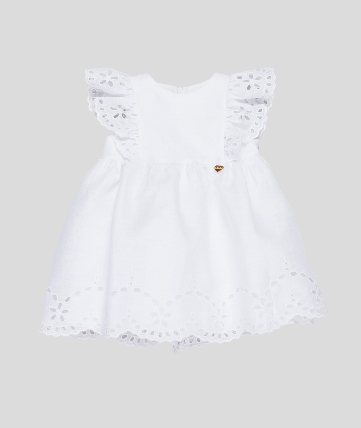 Vestito ricami traforati
